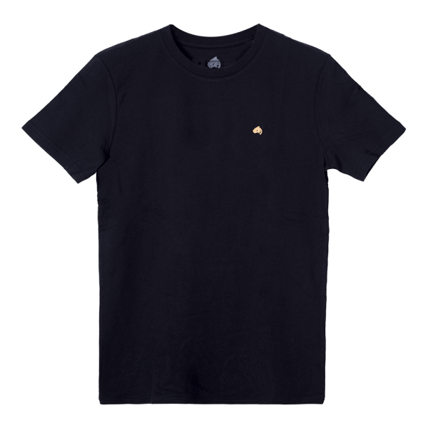 Willy black t-shirt front view